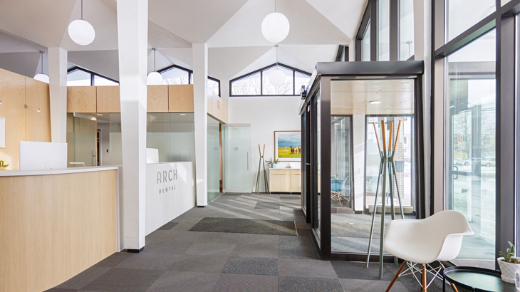 reception area of Arch Dental